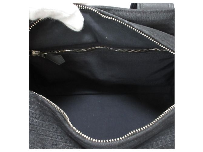 Hermès Hermes Acapulco PM Canvas-Leder Tote Bag Schwarz - Ansicht 6