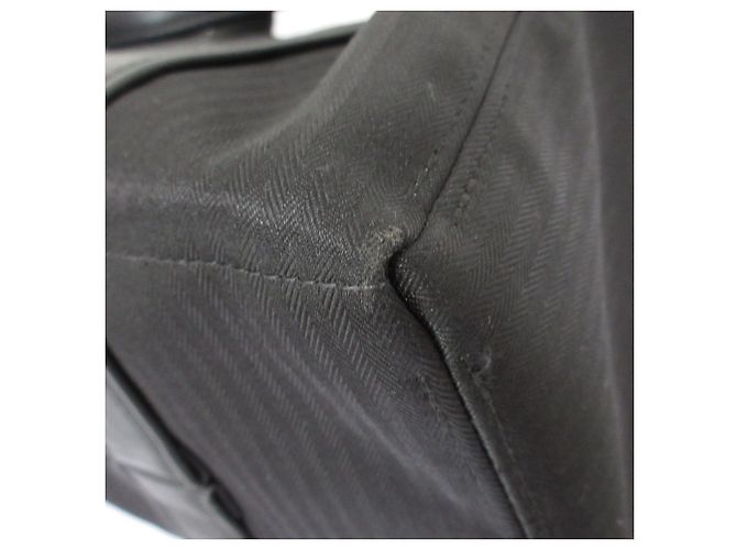 Hermès Hermes Acapulco PM Canvas-Leder Tote Bag Schwarz - Ansicht 9