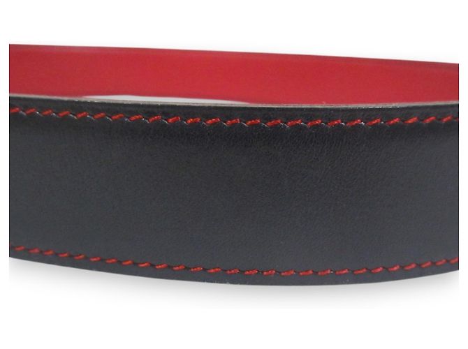 Hermès Hermes Reversible Constance Belt Red Navy blue - vista 10