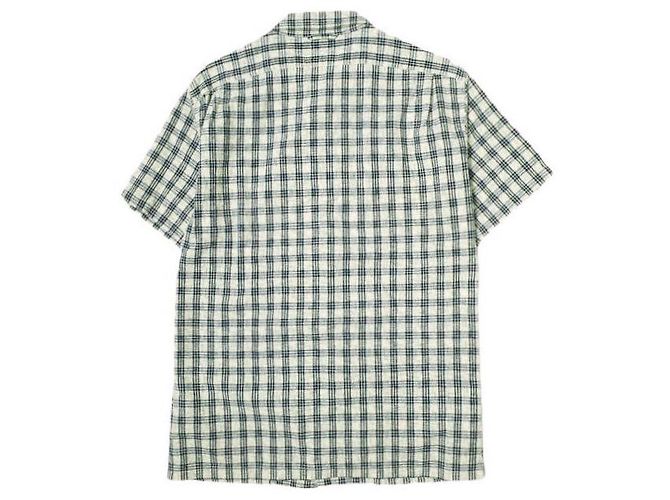 Autre Marque Camicia Alex Mill in cotone con colletto aperto Blu Beige - vista 2