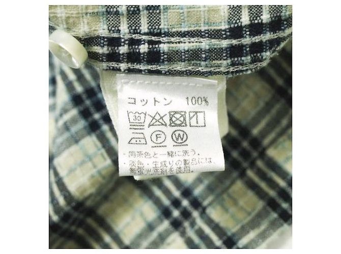 Autre Marque Camicia Alex Mill in cotone con colletto aperto Blu Beige - vista 7