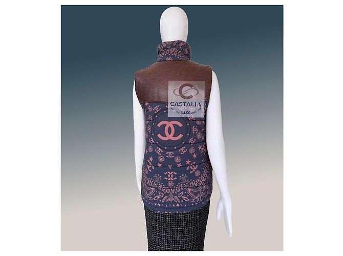 Chanel Reliktweste Logo CC American Mythos 34 FR Braun - Ansicht 10
