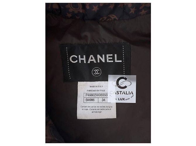 Chanel Reliktweste Logo CC American Mythos 34 FR Braun - Ansicht 12