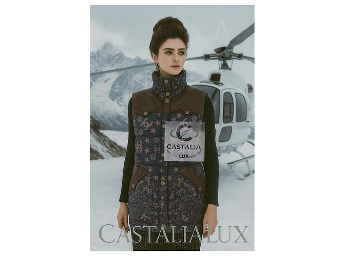 Chanel Reliktweste Logo CC American Mythos 34 FR Braun - Ansicht 3