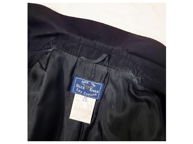 Les Copains blazer estivo a maniche corte 1990s Nero - vista 6