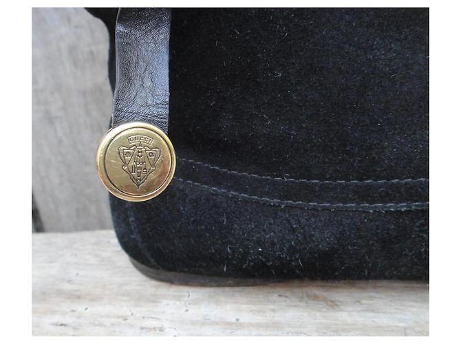 Botines Gucci Negros de Ante con Flecos - vista 6
