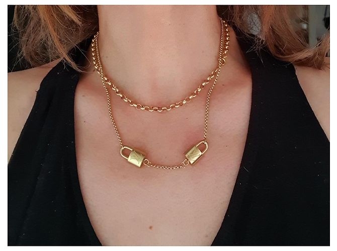 Collar Louis Vuitton Dorado - vista 11