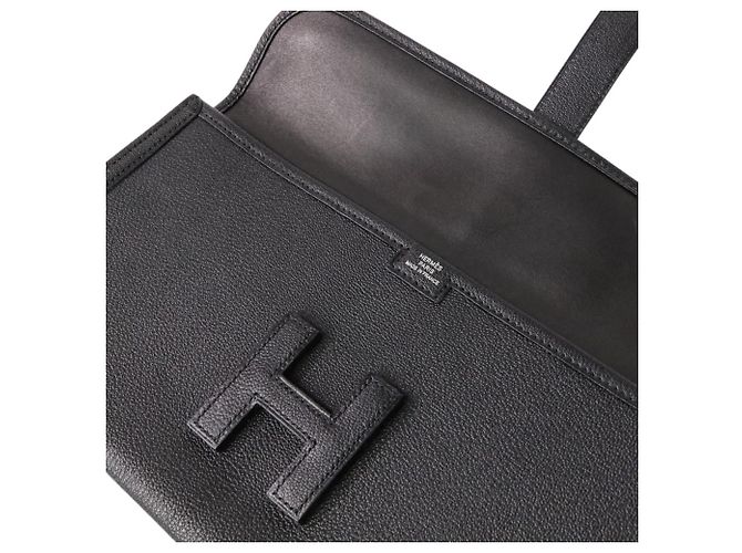 Hermès Borsa Clutch Hermes Jige Elan 29 Nero - vista 6