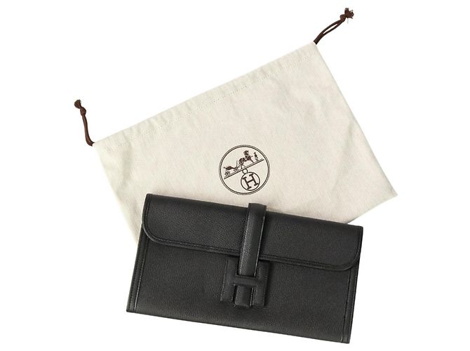 Hermès Borsa Clutch Hermes Jige Elan 29 Nero - vista 9