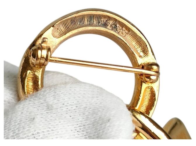 Spilla Piastra Logo Cambon di Chanel D'oro - vista 6