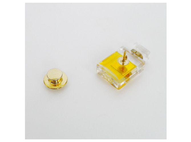 Spilla Chanel Nº5 flacone di profumo dorata D'oro - vista 6