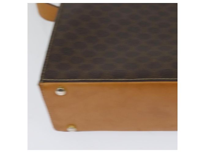 Céline Borsa a spalla in tela Macadam CELINE in pelle PVC marrone oro Auth 126661 D'oro - vista 12
