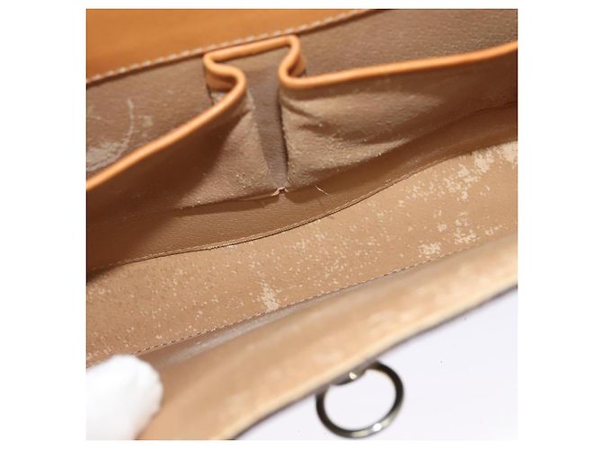 Céline Borsa a spalla in tela Macadam CELINE in pelle PVC marrone oro Auth 126661 D'oro - vista 20