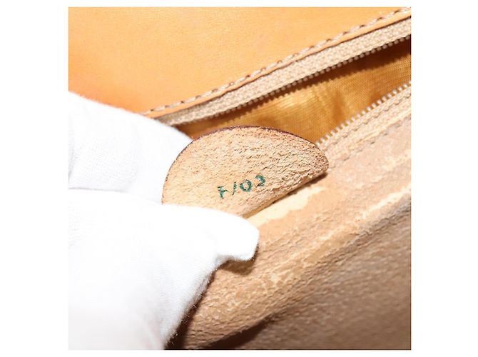 Céline Borsa a spalla in tela Macadam CELINE in pelle PVC marrone oro Auth 126661 D'oro - vista 22