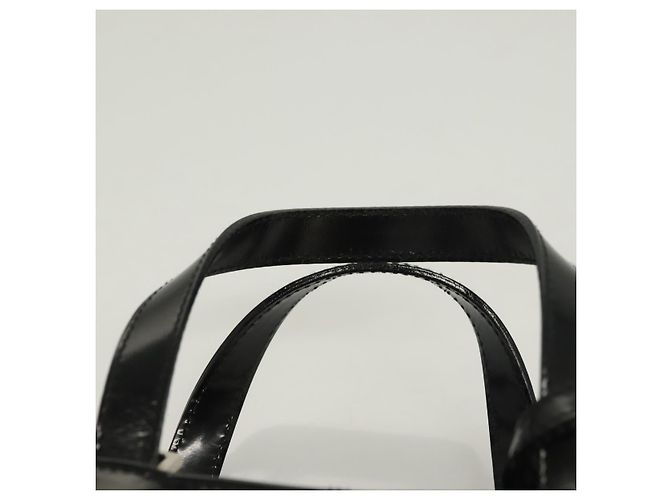 Borsa a mano GUCCI Smalto 2 vie Nero Oro 000 2113 0553 Auth ti3137 - vista 8