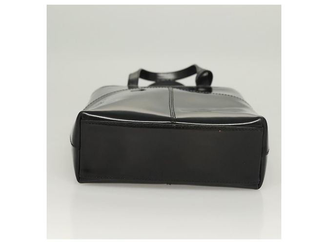 Borsa a mano GUCCI Smalto 2 vie Nero Oro 000 2113 0553 Auth ti3137 - vista 9