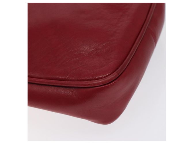 CHANEL COCO Borsa a Spalla Mark in Pelle di Agnello Rossa Oro CC Auth BA2939 Rosso D'oro - vista 13