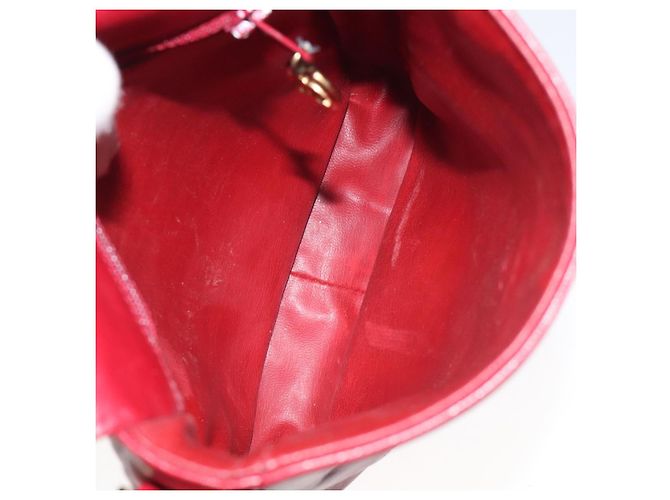 CHANEL COCO Borsa a Spalla Mark in Pelle di Agnello Rossa Oro CC Auth BA2939 Rosso D'oro - vista 16