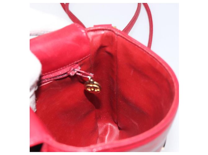 CHANEL COCO Borsa a Spalla Mark in Pelle di Agnello Rossa Oro CC Auth BA2939 Rosso D'oro - vista 17