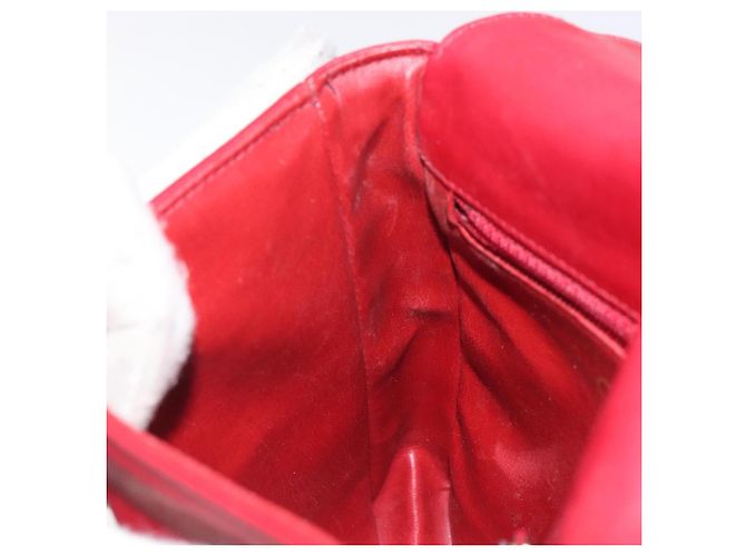 CHANEL COCO Borsa a Spalla Mark in Pelle di Agnello Rossa Oro CC Auth BA2939 Rosso D'oro - vista 18