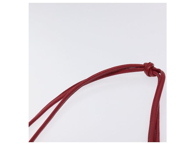 CHANEL COCO Borsa a Spalla Mark in Pelle di Agnello Rossa Oro CC Auth BA2939 Rosso D'oro - vista 8