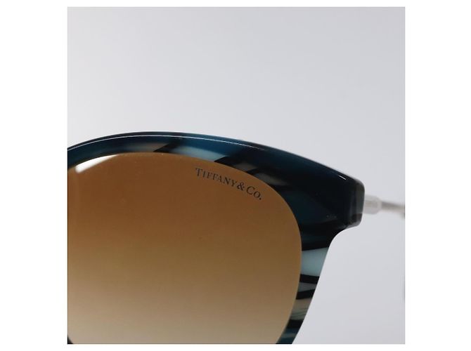Autre Marque Occhiali da sole TIFFANY&Co. in plastica blu Auth am8576 - vista 11