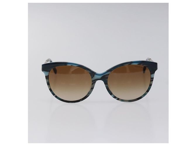 Autre Marque Occhiali da sole TIFFANY&Co. in plastica blu Auth am8576 - vista 2