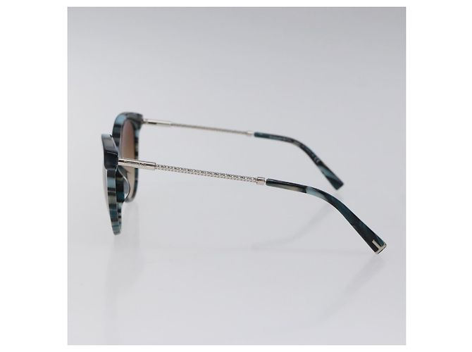Autre Marque Occhiali da sole TIFFANY&Co. in plastica blu Auth am8576 - vista 4
