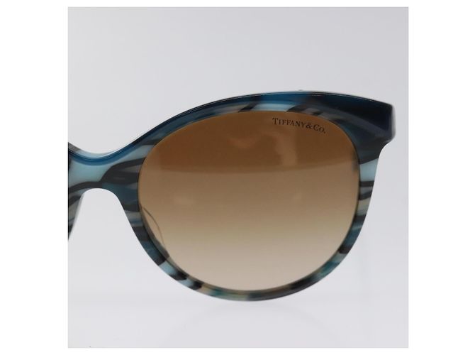 Autre Marque Occhiali da sole TIFFANY&Co. in plastica blu Auth am8576 - vista 7