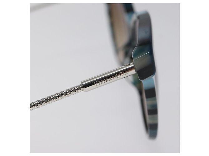 Autre Marque Occhiali da sole TIFFANY&Co. in plastica blu Auth am8576 - vista 8