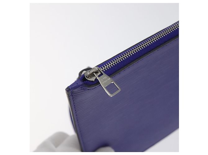 LOUIS VUITTON Epi Neverfull MM Pouch Fig LV Auth BA3013 Viola scuro - vista 10