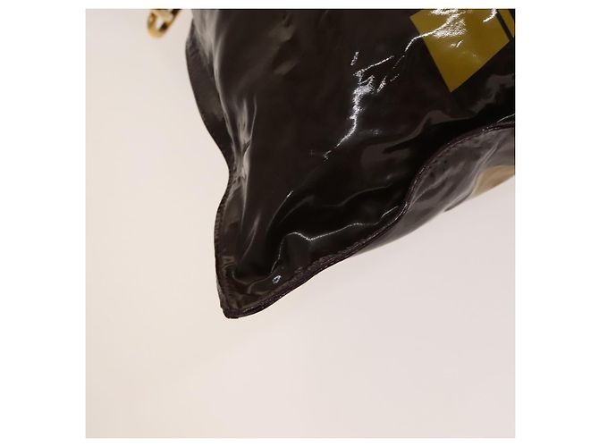 LOUIS VUITTON Coleção Primavera 2010 Bolsa Buzas Esmalte Marrom M93188 Auth bs26423 - vista 14