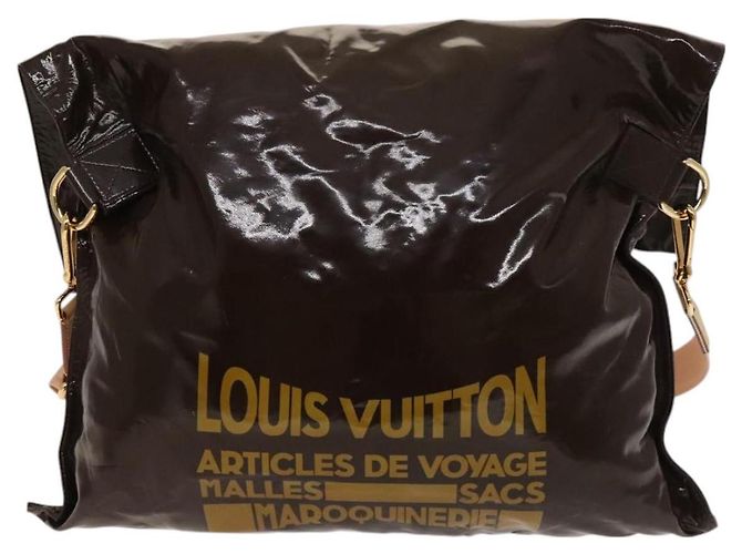 LOUIS VUITTON Coleção Primavera 2010 Bolsa Buzas Esmalte Marrom M93188 Auth bs26423 - vista 2