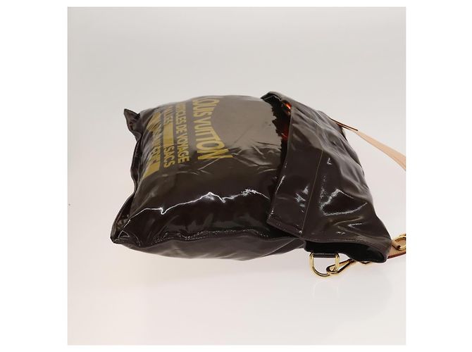 LOUIS VUITTON Coleção Primavera 2010 Bolsa Buzas Esmalte Marrom M93188 Auth bs26423 - vista 3