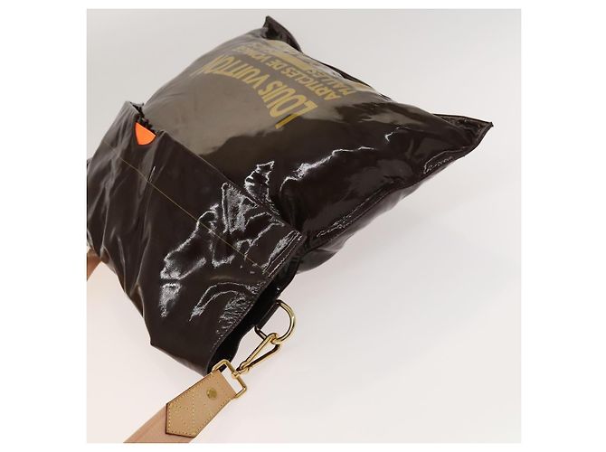 LOUIS VUITTON Coleção Primavera 2010 Bolsa Buzas Esmalte Marrom M93188 Auth bs26423 - vista 4