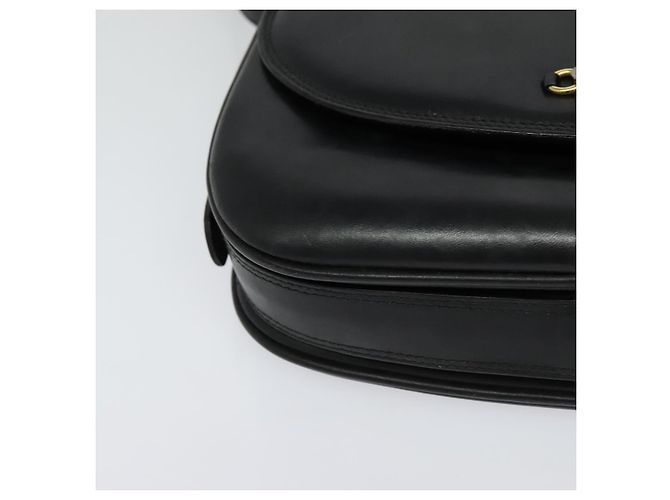 Borsa a Spalla BALLY in Pelle Nera e Oro Auth BA2914 Nero D'oro - vista 10