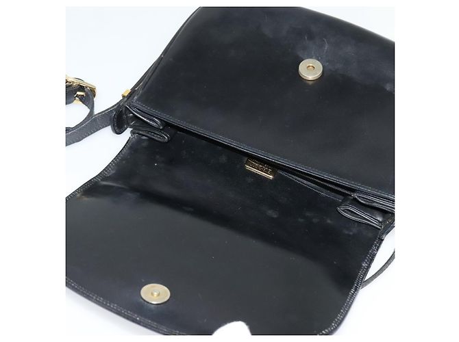 Borsa a Spalla BALLY in Pelle Nera e Oro Auth BA2914 Nero D'oro - vista 15