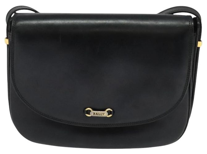 Borsa a Spalla BALLY in Pelle Nera e Oro Auth BA2914 Nero D'oro - vista 2