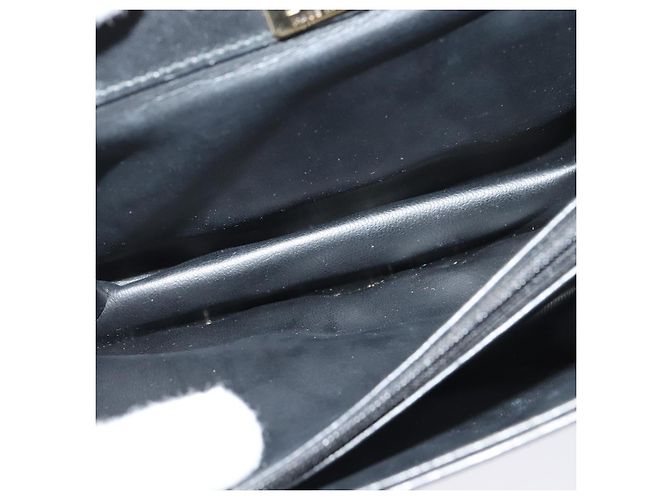 Borsa a Spalla BALLY in Pelle Nera e Oro Auth BA2914 Nero D'oro - vista 20