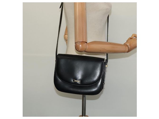 Borsa a Spalla BALLY in Pelle Nera e Oro Auth BA2914 Nero D'oro - vista 22