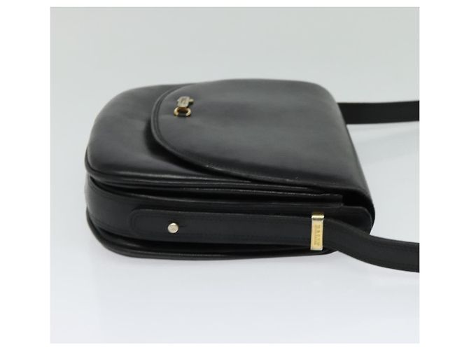 Borsa a Spalla BALLY in Pelle Nera e Oro Auth BA2914 Nero D'oro - vista 5
