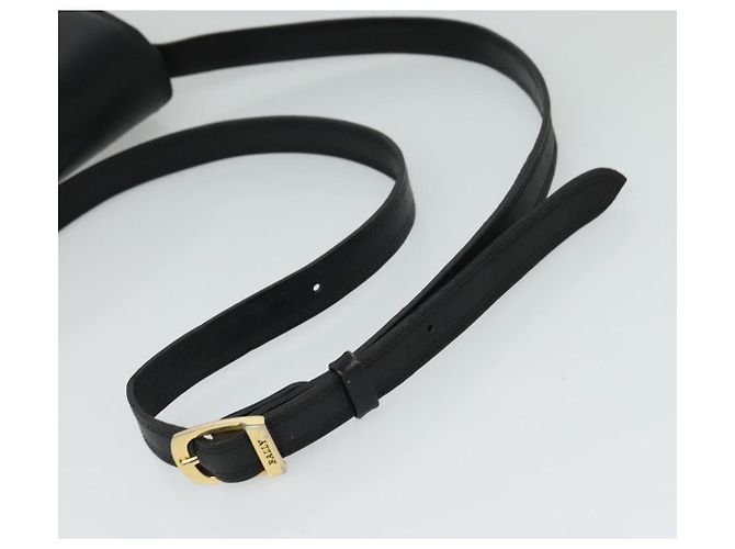Borsa a Spalla BALLY in Pelle Nera e Oro Auth BA2914 Nero D'oro - vista 7