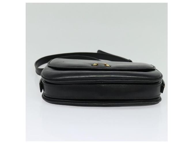 Borsa a Spalla BALLY in Pelle Nera e Oro Auth BA2914 Nero D'oro - vista 9