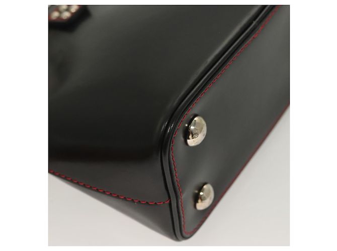 LOUIS VUITTON Suhari Mini Lockit Borsa a Mano Nera M42019 LV Auth 126090M Nero - vista 16