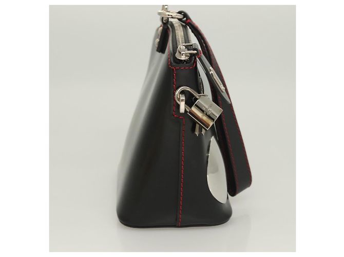 LOUIS VUITTON Suhari Mini Lockit Borsa a Mano Nera M42019 LV Auth 126090M Nero - vista 4