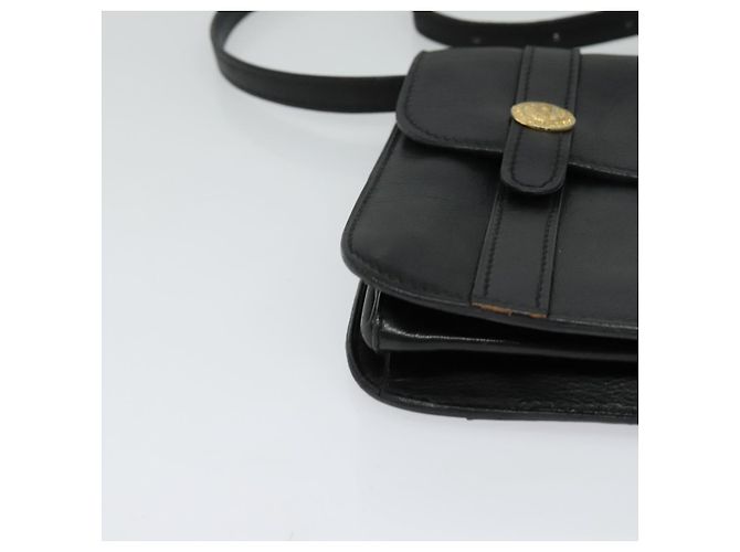 Céline Borsa a Spalla CELINE in Pelle Nera Oro Auth 126895 Nero D'oro - vista 10
