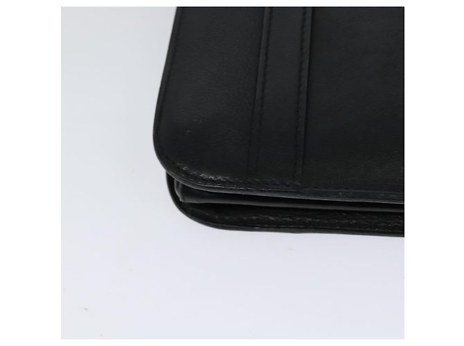 Céline Borsa a Spalla CELINE in Pelle Nera Oro Auth 126895 Nero D'oro - vista 12
