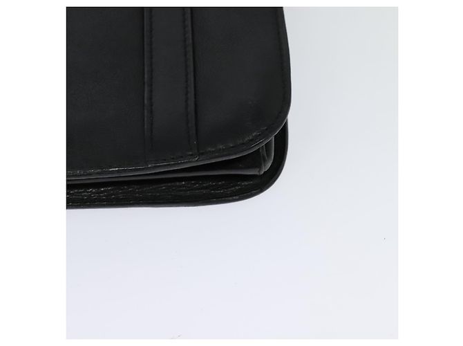 Céline Borsa a Spalla CELINE in Pelle Nera Oro Auth 126895 Nero D'oro - vista 13