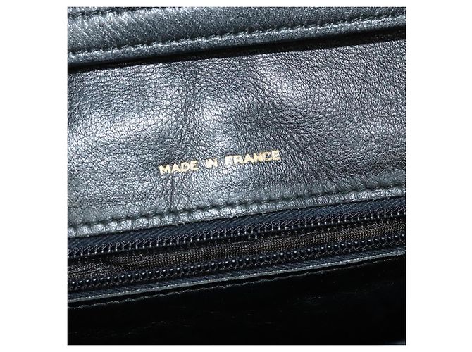 Céline Borsa a Spalla CELINE in Pelle Nera Oro Auth 126895 Nero D'oro - vista 16