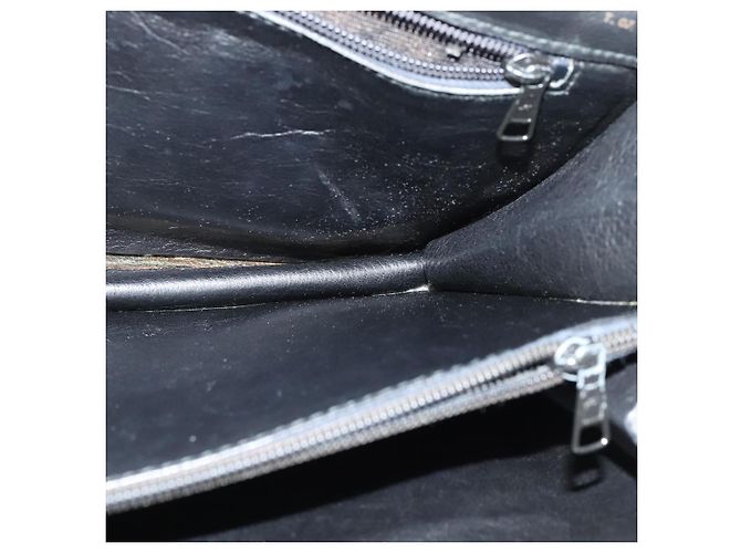 Céline Borsa a Spalla CELINE in Pelle Nera Oro Auth 126895 Nero D'oro - vista 18